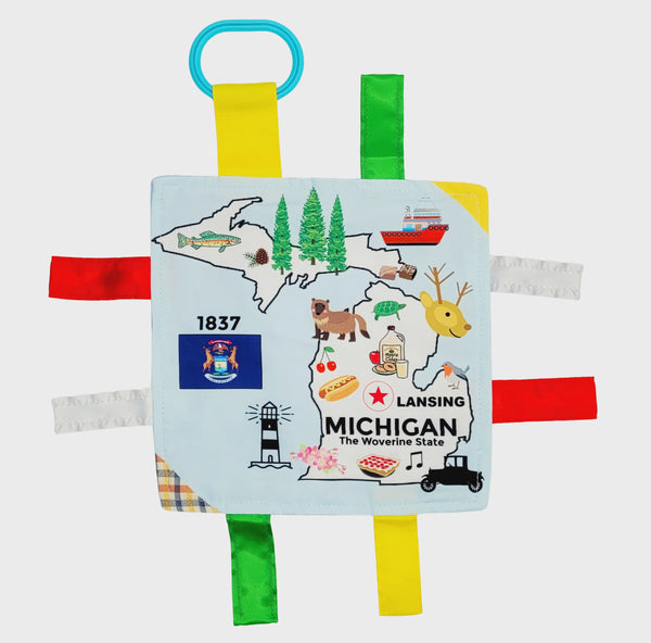 BABY JACK MICHIGAN CRINKLE TAG SQUARE