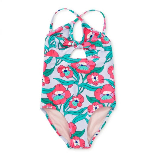 CUT OUT ONE PIECE SWIMSUIT POPPY
