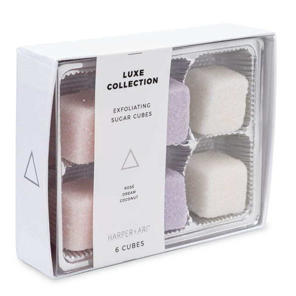 LUXE EXFOLIATING SUGAR CUBES GIFT BOX