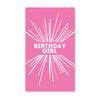 GIRL STARBURST ENCLOSURE CARD
