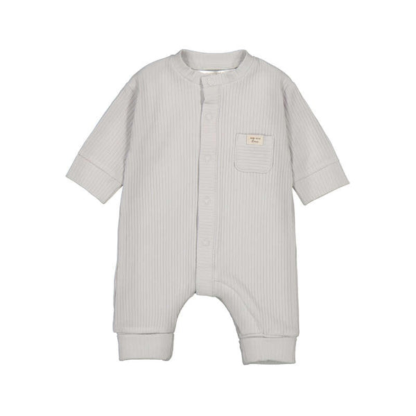 SILVER RIBBED ROMPER 1726