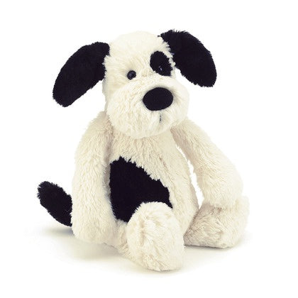 BASHFUL BLACK & CREAM PUPPY SMALL 7"
