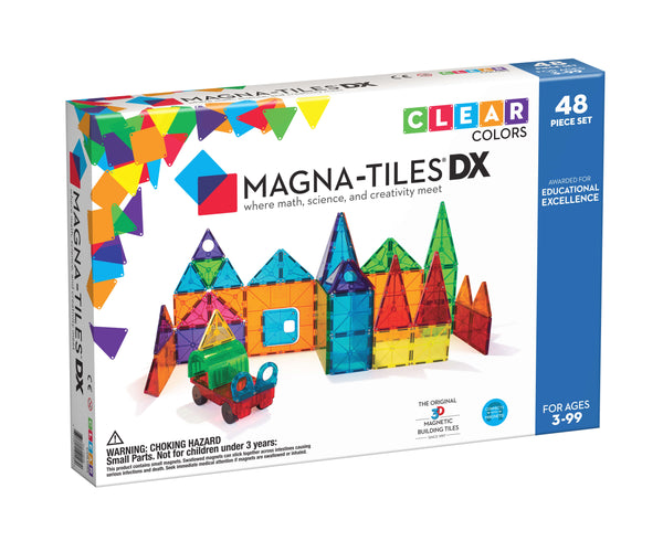 MAGNA-TILES CLEAR COLORS DX 48PC