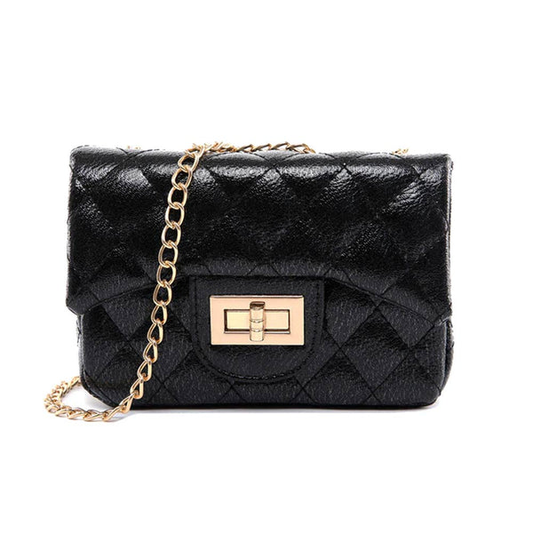 MINI PURSE METALLIC BLACK