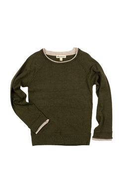 JACKSON ROLL NECK SWEATER MOSS