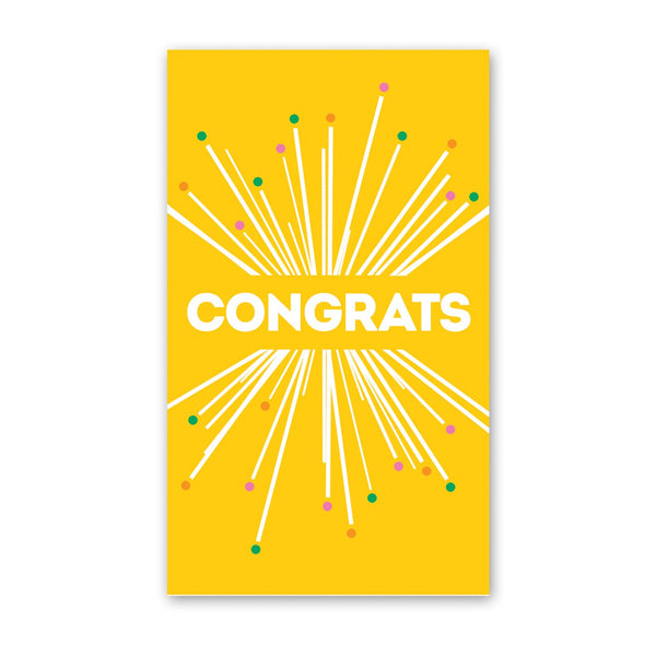 CONGRATS STARBURST ENCLOSURE CARD