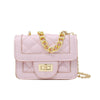 MINI PURSE PINK QUILTED RECTANGLE
