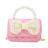 PEARL HANDLE BOW BAG PINK