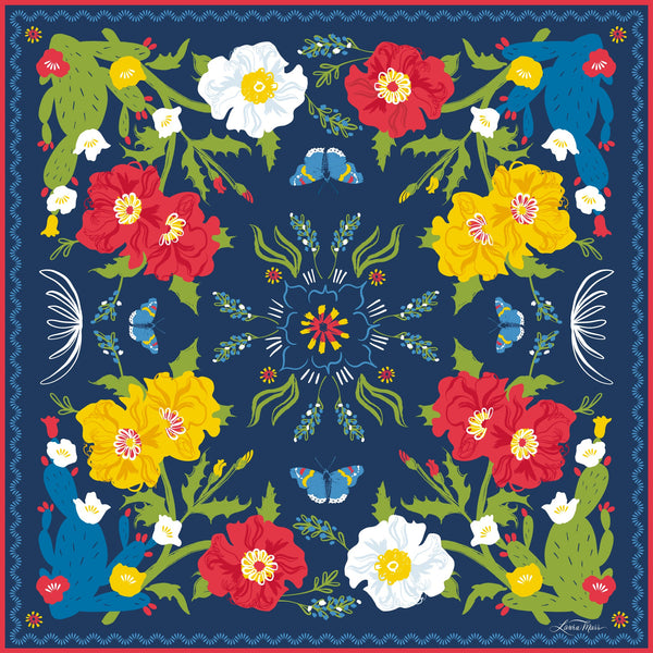 WILDFLOWERS BANDANA SCARF