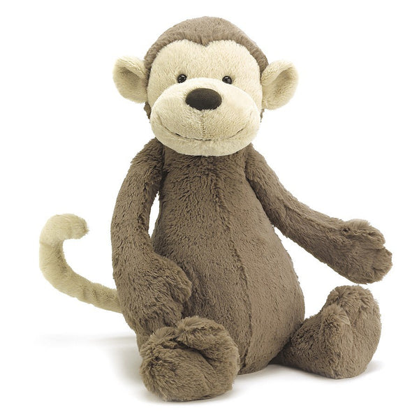 JELLY CAT, BASHFUL MONKEY, PLUSH STUFFED ANIMAL, GAGA FOR KIDS