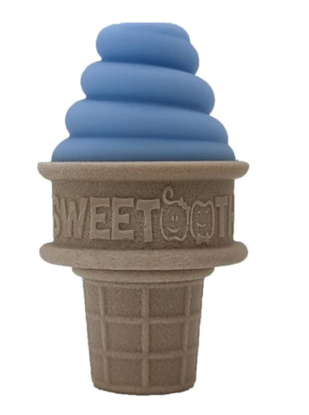 ICE CREAM CONE TEETHER BABY BLUE