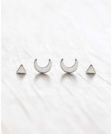 MYSTIC COMBO STUDS IN STERLING SILVER