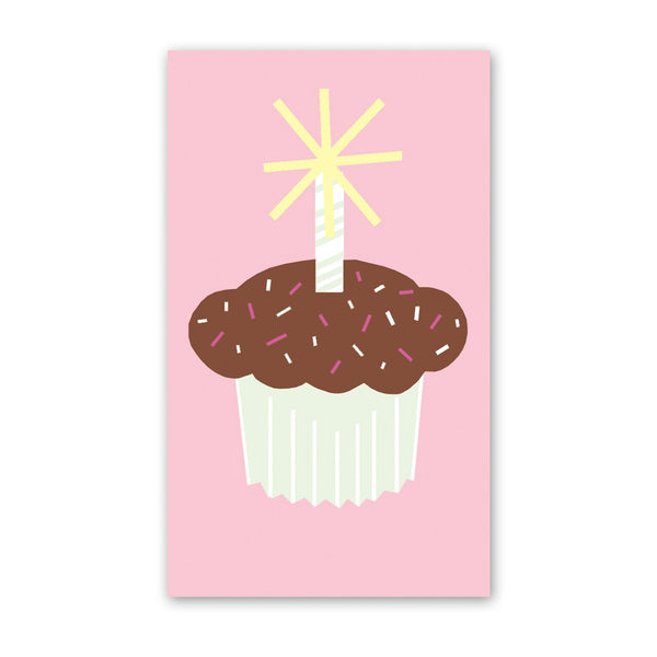 CHOCOLATE CUPCAKE ENCLOSURE CARD